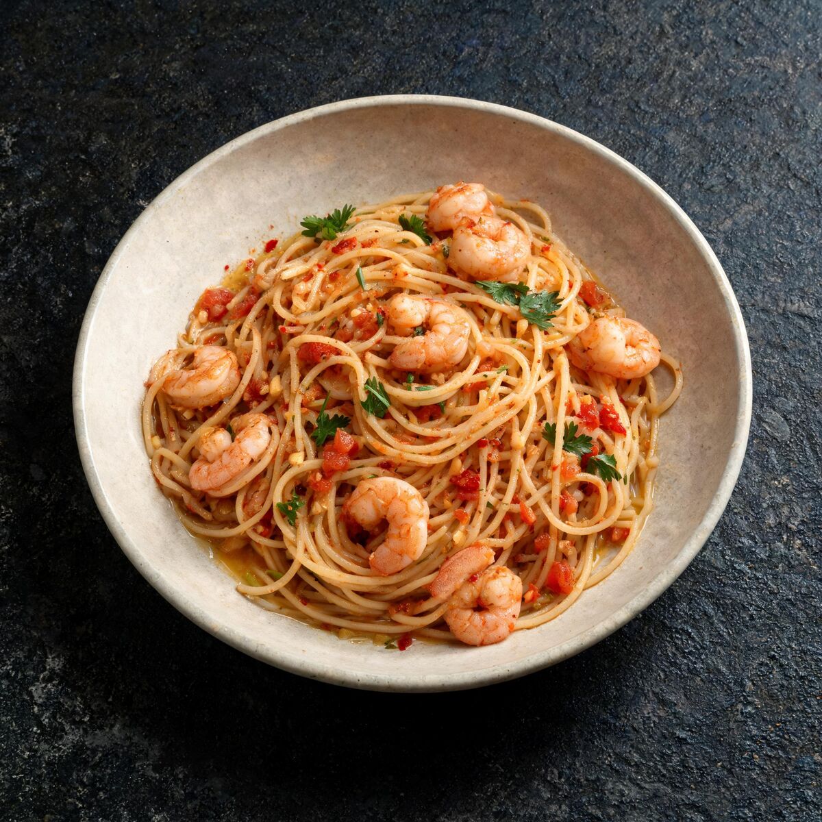 Shrimp Chili Pasta