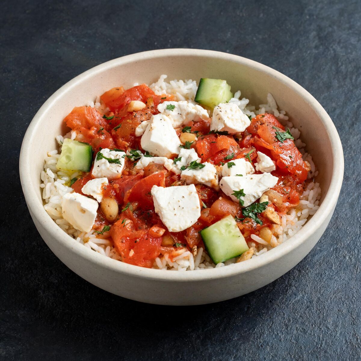 Tomato Mozzarella Rice Bowl