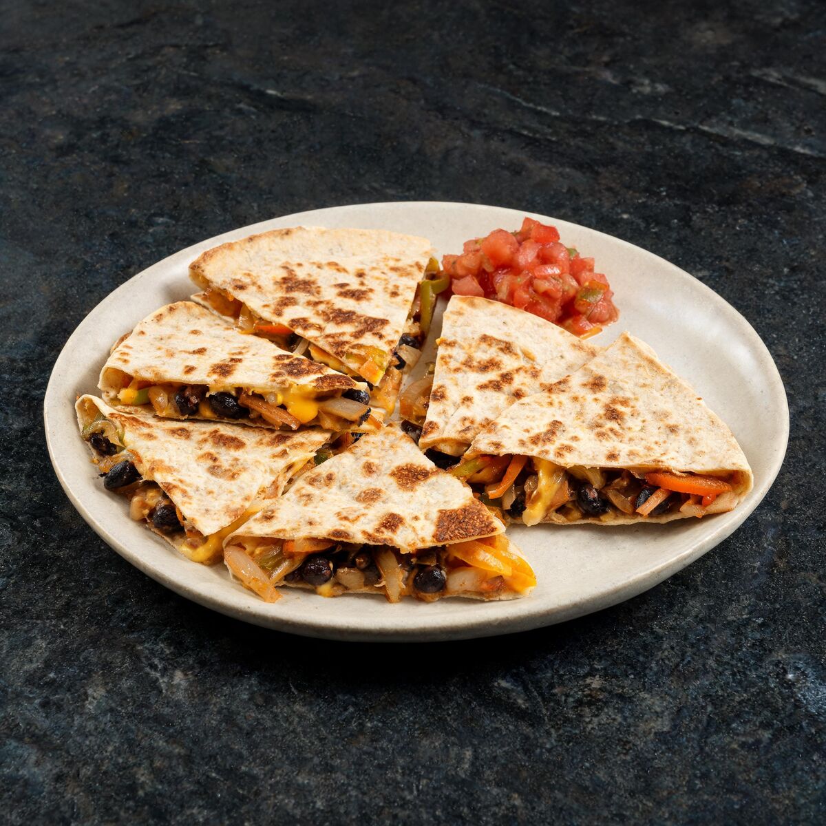 Cheddar Bell Pepper Quesadillas