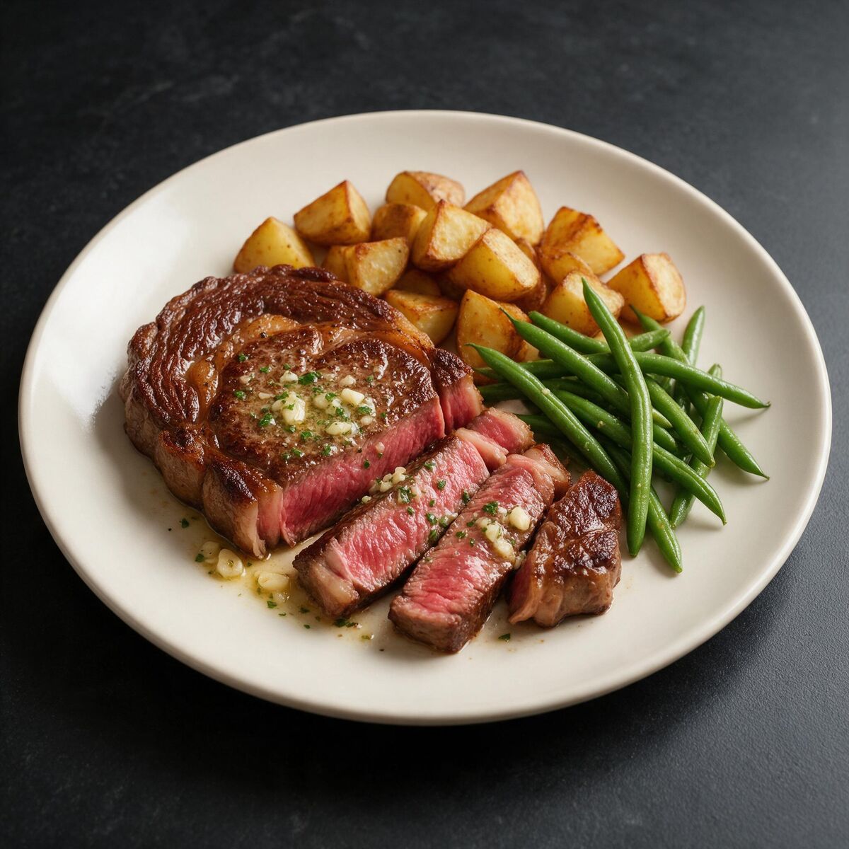 Ribeye Steak with Garlic Butter